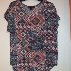 Multi Colored Short Sleeve Shirt